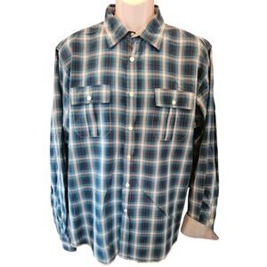 Made in turkey Atelier shirt by shirt XL blue check long sleeve casual preppy
